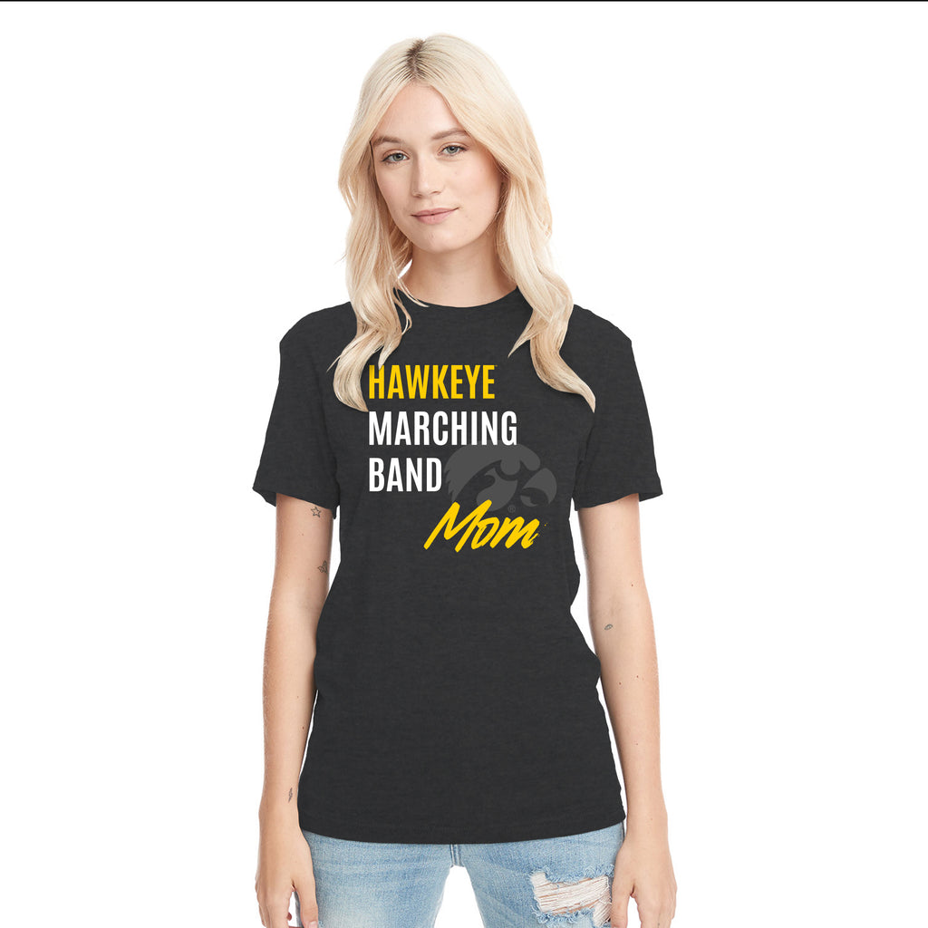 Hawkeye Marching Band Mom TShirt Vintage Black Underground