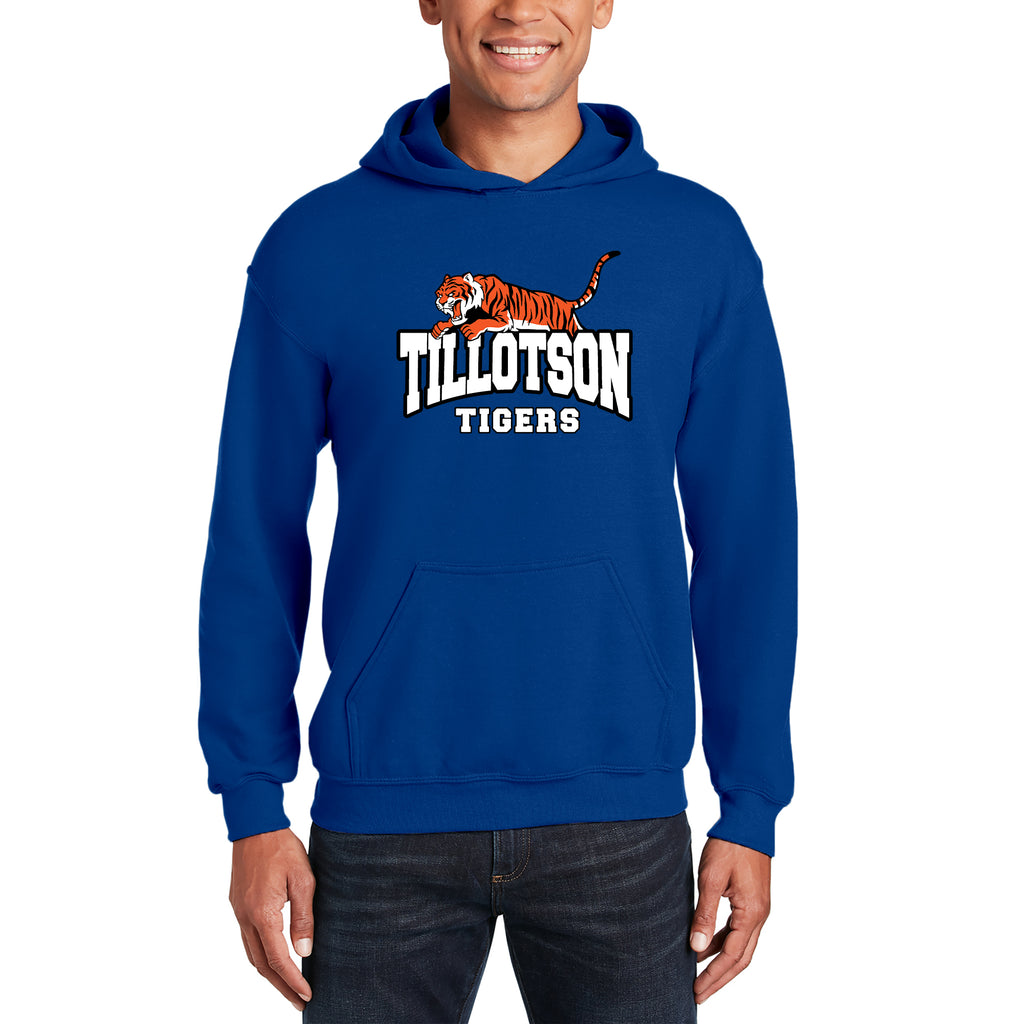 Tillotson Tigers Hooded Sweatshirt Royal Blue Underground Printing