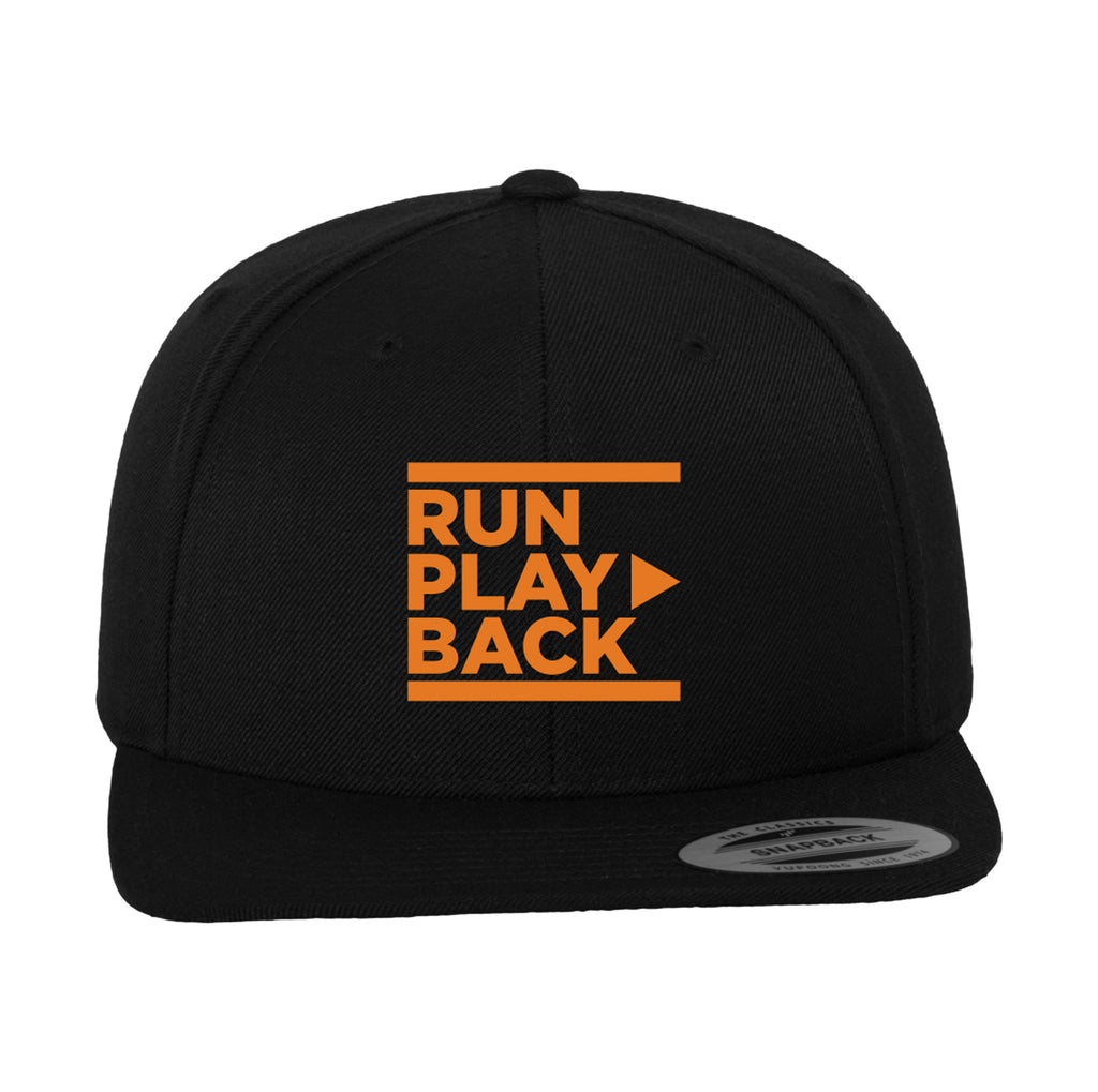 RunPlayBack Logo Snapback Hat Black Underground Printing Online Stores runplayback-logo-snapback-hat-black-underground-printing-online-stores