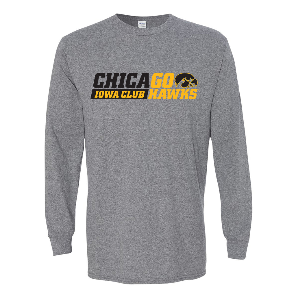 I Club Chicago Long Sleeve T-Shirt - White – Underground Printing