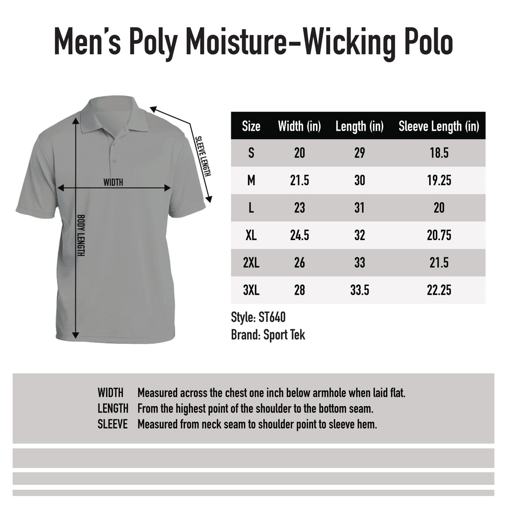 Mens Polo Shirt Sport-Tek Moisture Wicking ST640