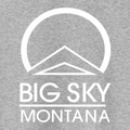 Big Sky Montana White Ink -- Pullover Hooded Sweatshirt Athletic Heather