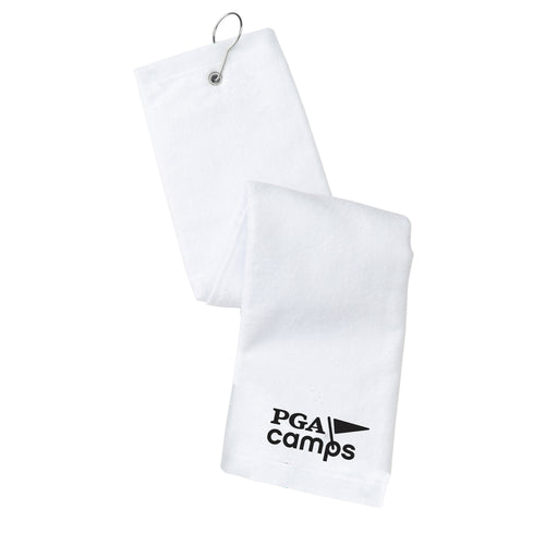 PGA Junior Golf Camp Tri-Fold Golf Towel - White
