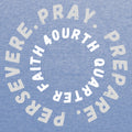 Pray Prepare Persevere Tee - Blue TriBlend