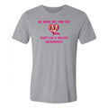 Fourth Quarter Faith Wear Wear Hot Pink Triblend T-Shirt- Athletic Grey