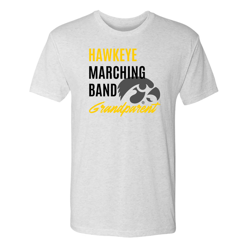 Hawkeye Marching Band Grandparent T-Shirt - Heather White