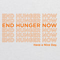 Forgotten Harvest "Hunger Action Month" End Hunger Tee - Heather White / Vintage Black