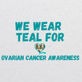 Fourth Quarter Faith Ovarian Cancer Awareness Raglan Tee - Heather White / Premium Heather