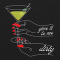 Dirty Martini T-Shirt - Black