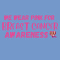 Fourth Quarter Faith Breast Cancer Awareness Youth T-Shirt - Carolina Blue