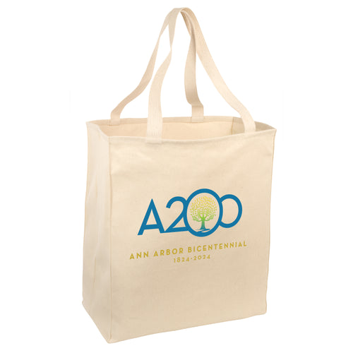 Ann Arbor Bicentennial Tote Bag - Natural