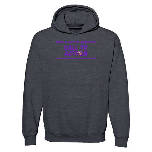 Fourth Quarter Faith SUDEP Hooded Pullover Sweatshirt - Dark Heather