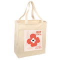 Farmers Market Tote Bag - Red Flower