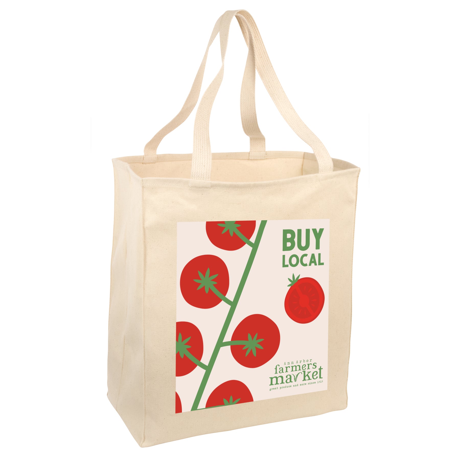 RTG Canvas Market Bag - Rainbow Tomatoes Garden LLC