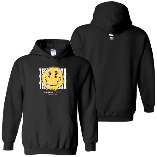The Circ Bar Melty Smiley Face Hoodie - Black