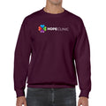 Hope Clinic Logo Crew Pullover Sweatshirt - Maroon