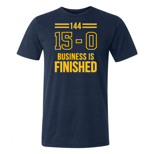 Business is Finished Triblend T-Shirt - Navy Triblend
