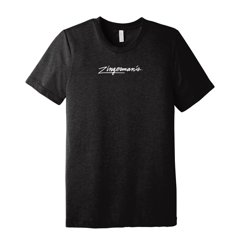 TEST Zingerman's Script - Triblend T-shirt - Black Heather Triblend