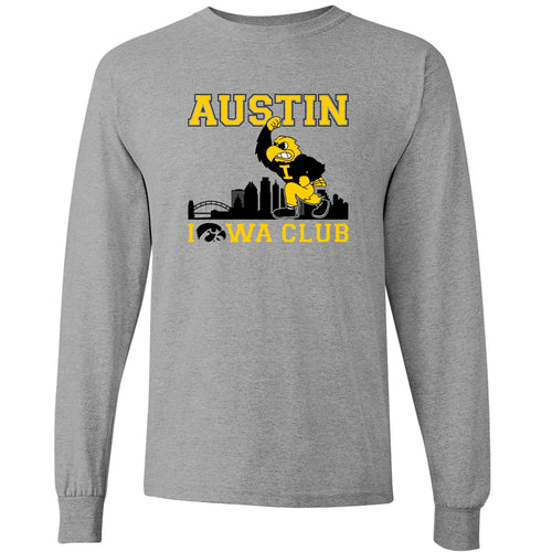 Austin Iowa Club Long Sleeve T-Shirt - Sport Grey