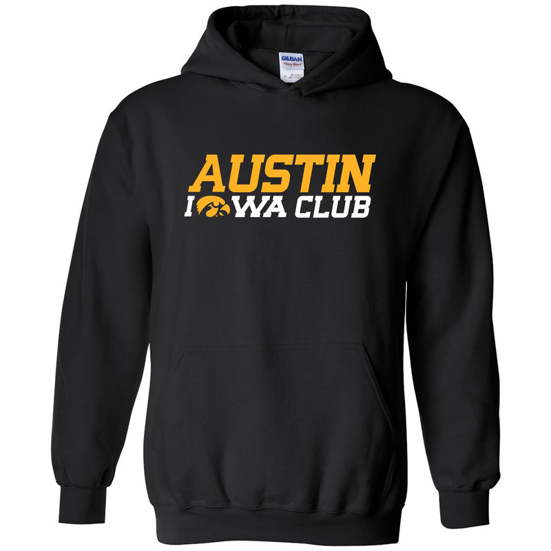 Austin Iowa Club Hoodie - Black
