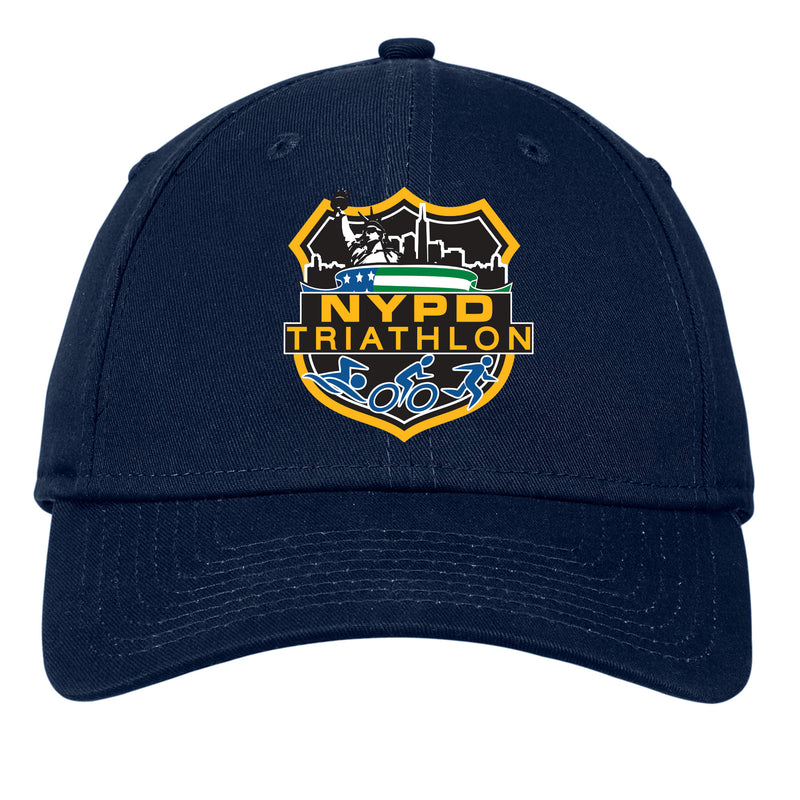 NYPD Triathlon Full Color Logo Structured Hat - Deep Navy