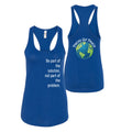 Part Of The Solution Racerback Tank Top - Royal