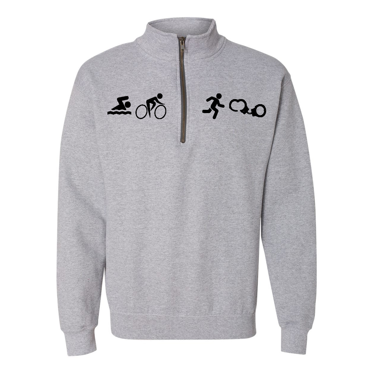 NYPD Triathlon SBRC 1/4 Zip Sweatshirt - Sport Grey – Underground ...