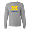 UM Transplant Logo Longsleeve T-Shirt - Grey