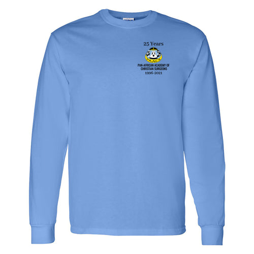 PAACS Printed Long-Sleeve Unisex T-Shirt - Carolina Blue