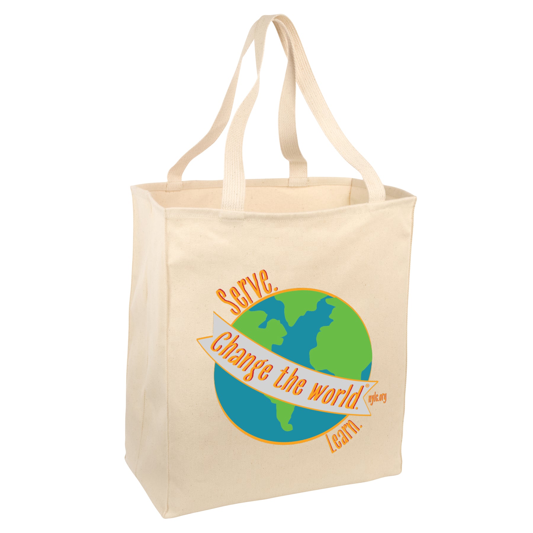 Change The World Personalized Canvas Tote Bag