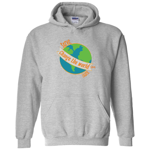 Change The World Unisex Hooded Sweatshirt - Sport Grey