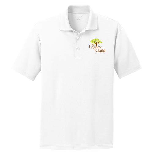 Legacy Guild Mens PosiCharge RacerMesh Polo - White