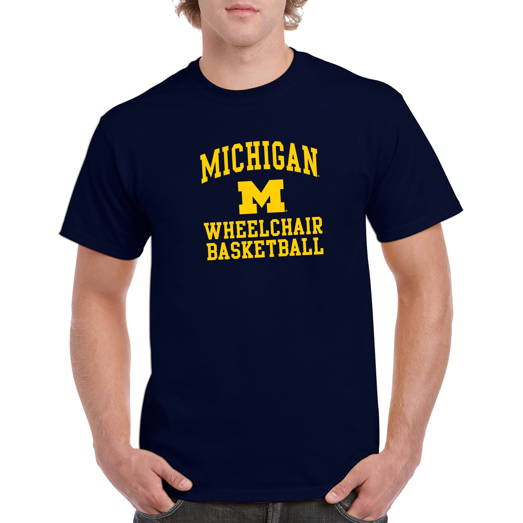 Arch Logo Wheelchair Basketball University of Michigan Basic