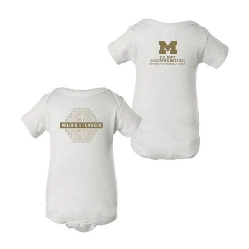 Block Out Cancer Infant Onesie - White
