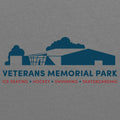 Veterans Memorial Park 3/4 Sleeve Baseball Raglan - Premium Heather / Vintage Navy
