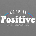 Retro Keep It Positive Unisex T-Shirt - Heather Grey