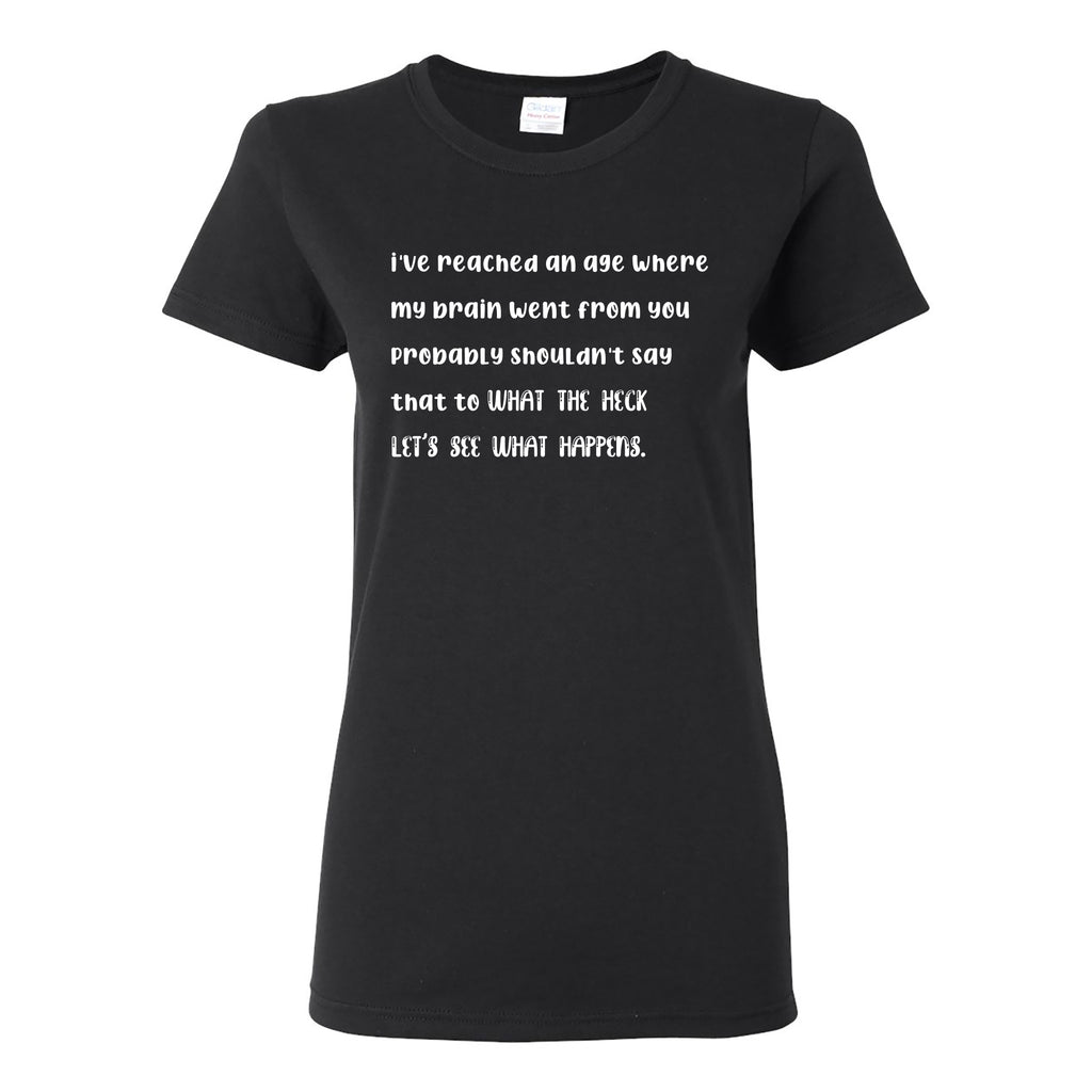 Lets See What Happens Women's Cotton T-Shirt - Black – Underground ...