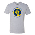 UMBA Maize & Blue Fist Fitted T-Shirt - Heather Grey