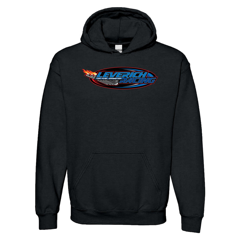 Leverich Racing Graphic Logo Hooded Sweatshirt - Black