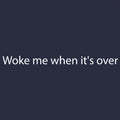 Woke Me When Its Over Triblend T-Shirt - Solid Navy