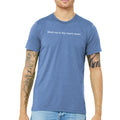 Meat Me In The Mens Room Triblend T-Shirt - Blue Triblend