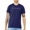 Meat Me In The Mens Room Triblend T-Shirt - Solid Navy