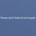 Please Don't Look At My Toupee Triblend T-Shirt - Blue Triblend