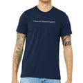 I Have An Interesting Past Triblend T-Shirt - Solid Navy