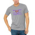Fourth Quarter Faith We Wear Purple Unisex T-Shirt - Athletic Grey