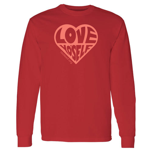 Rootead Logo Long-Sleeve T-shirt-Red