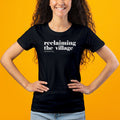 Rootead Ladies T-shirt Reclaiming the Village-Black
