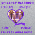 Fourth Quarter Epilepsy Warrior Youth T-shirt Sport Grey