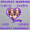 4th Quarter Faith Epilepsy Warrior Onesie- Heather