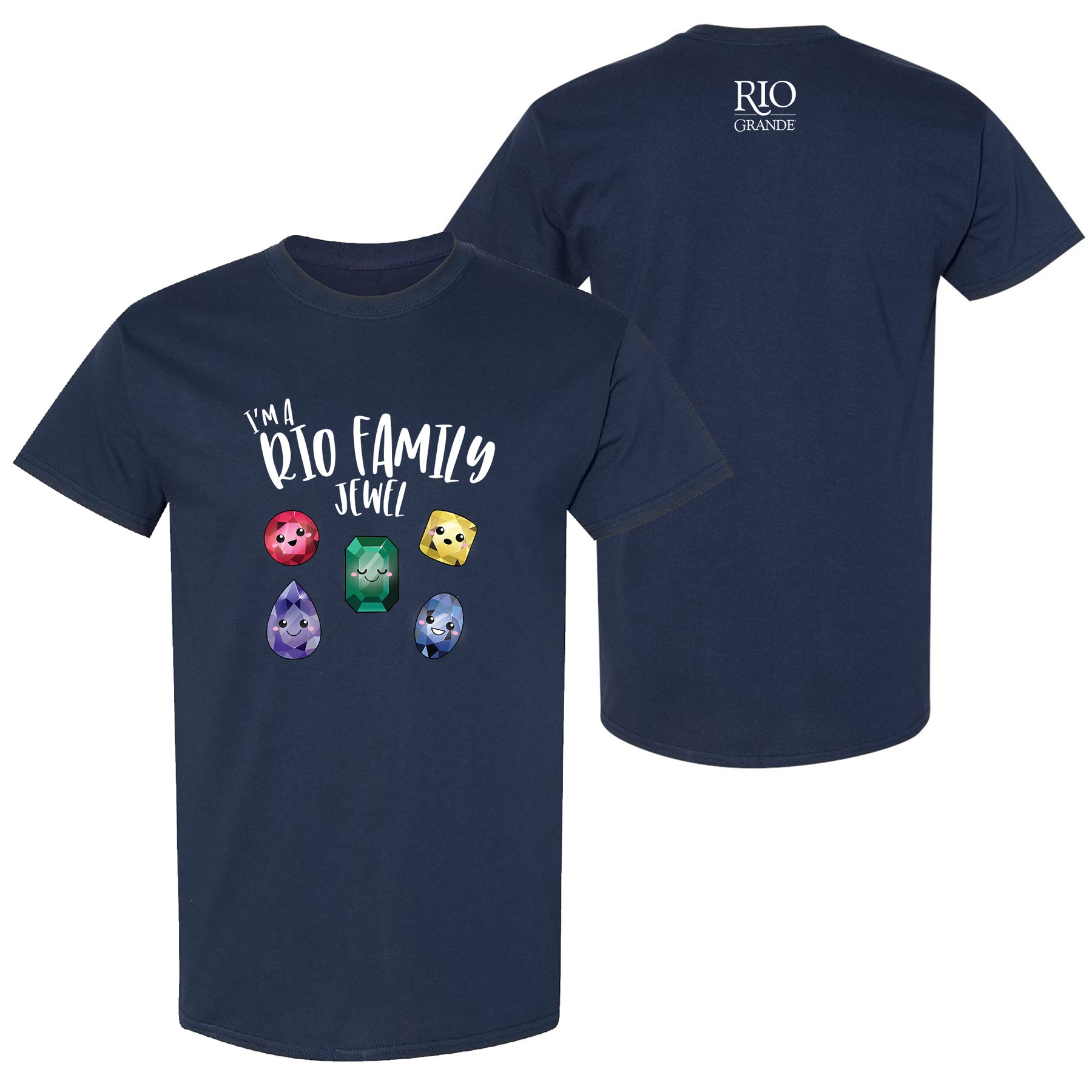 Rio Grande Family Jewel T-Shirt - Navy – Underground Printing Online Stores